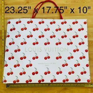 Louis Vuitton Takashi Murakami Cherry Paper Shopping Bag 23.25" x 17.75" x 10"